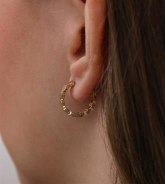 Kalp Dizilim Halka Küpe