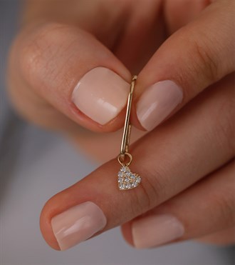 Kalpli Dikdörtgen Küpe