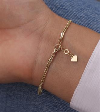 Kalpli Top Zincir Bileklik