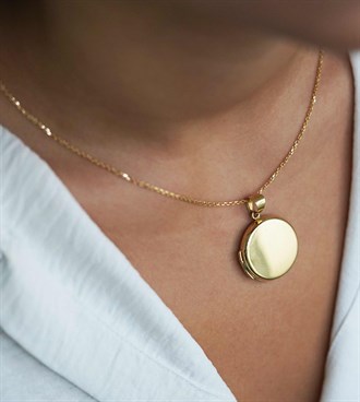 Kapaklı Madalyon Kolye Ucu