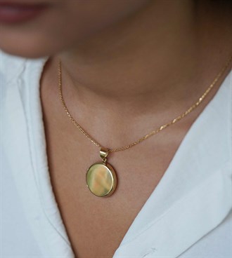 Kapaklı Madalyon Kolye Ucu