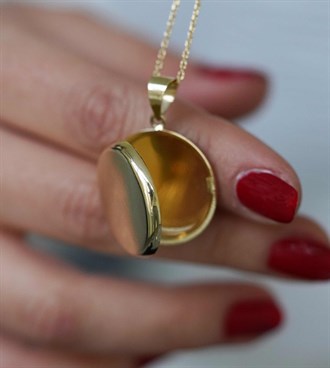 Kapaklı Madalyon Kolye Ucu