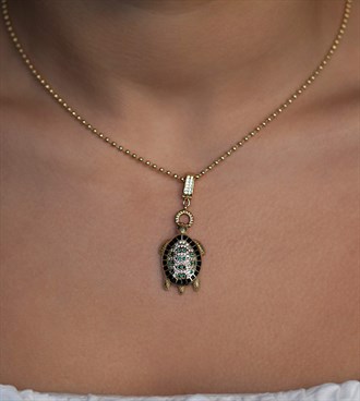 Kaplumbağa Kolye Ucu