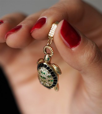 Kaplumbağa Kolye Ucu