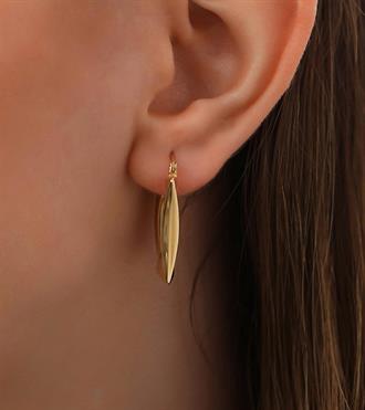 Kare Formlu Altın Küpe