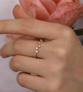 Karşılıklı Taşlı Yüzük