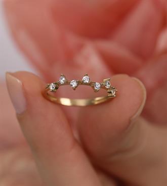 Karşılıklı Taşlı Yüzük