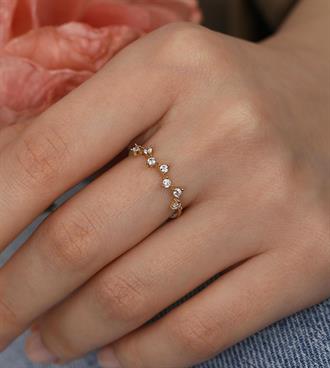 Karşılıklı Taşlı Yüzük