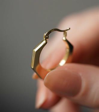 Küt Beşgen Halka Küpe