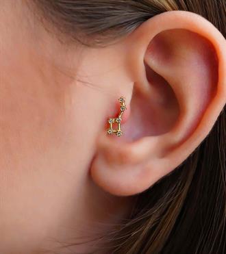 Kutup Yıldızı Piercing (Tragus)