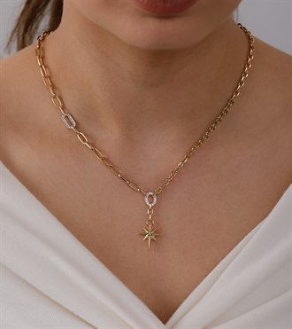 Kutup Yıldızlı Tasarım Kolye