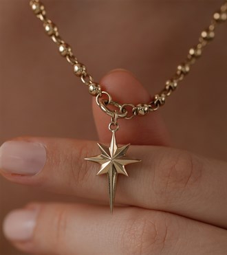 Kutup Yıldızlı Top Top Kolye