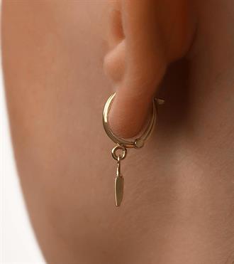 Mineli Çanta Sallantılı Küpe