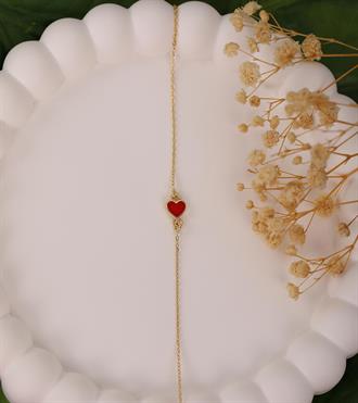 Mineli Kalp Çocuk Bileklik