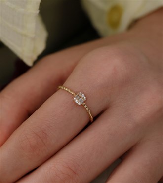 Mini Baget Burgu Yüzük