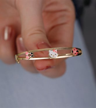 Pembe Figürlü Çocuk Bilezik