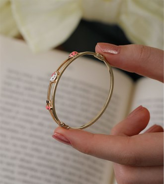 Pembe Figürlü Çocuk Bilezik