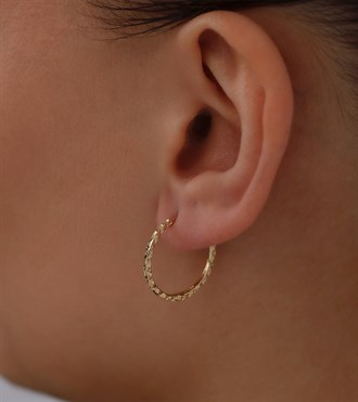 Prizma Desenli Halka Küpe