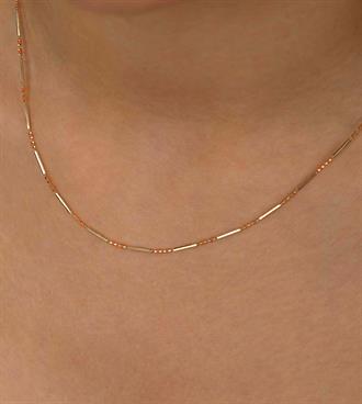 Renkli Mineli Çubuk Kolye