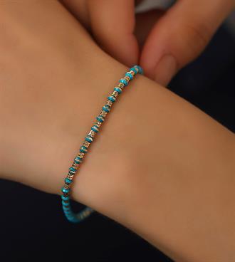 Renkli Mineli Toplu Bileklik