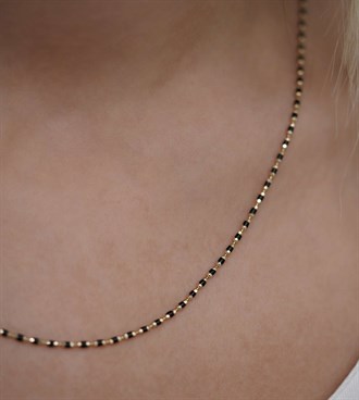 Renkli Mineli Silindir Kolye