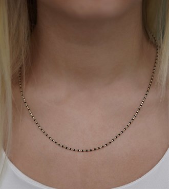 Renkli Mineli Silindir Kolye