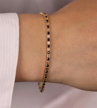 Renkli Taşlı Su Yolu Bileklik