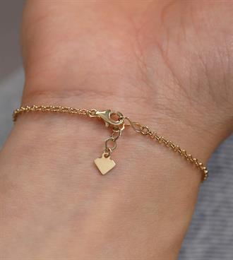 Renkli Toplu Dokulu Plaka Bileklik