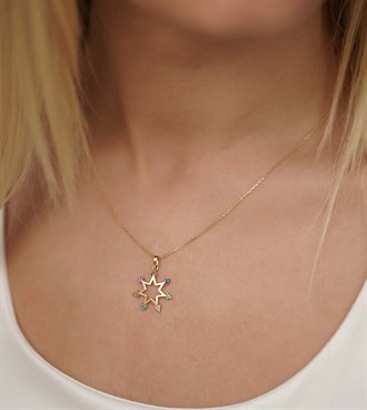 Renkli Yıldız Kolye