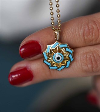 Rüzgar Gülü Kolye Ucu