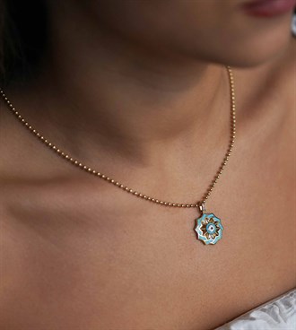 Rüzgar Gülü Kolye Ucu