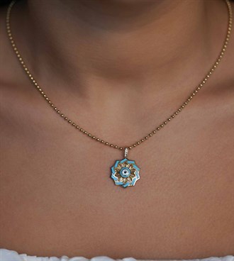 Rüzgar Gülü Kolye Ucu