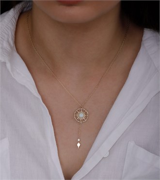 Sarkıtlı Opal Güneş Kolye