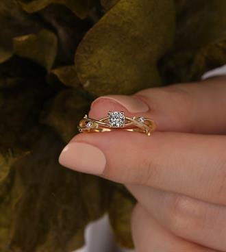 Sarmaşık Tektaş Yüzük