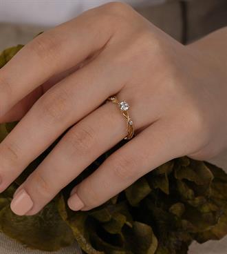 Sarmaşık Tektaş Yüzük