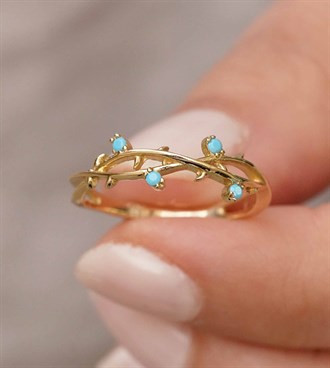 Firuze Sarmaşık Yüzük