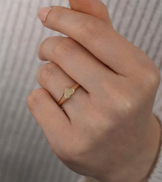 Simetrik Kalp Yüzük