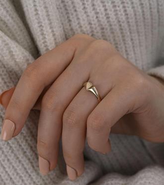 Simetrik Kalp Yüzük