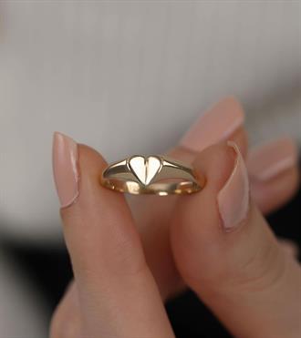 Simetrik Kalp Yüzük