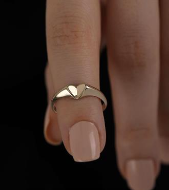 Simetrik Kalp Yüzük