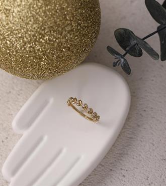 Sıralı Lale Yüzük-M