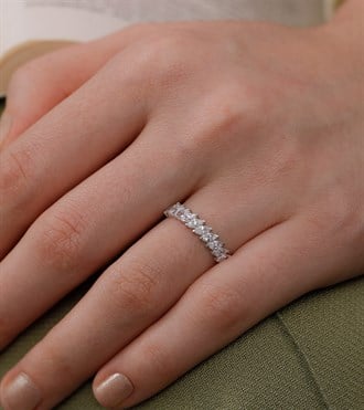 Sıralı Markiz Altın Yüzük