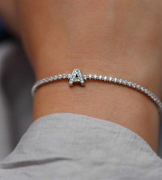 Su Yolu Harfli Bileklik