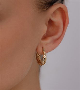 Süzme Burgu Halka Küpe