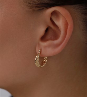 Süzme Burgu Halka Küpe