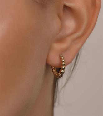 Süzme Top Top Halka Küpe