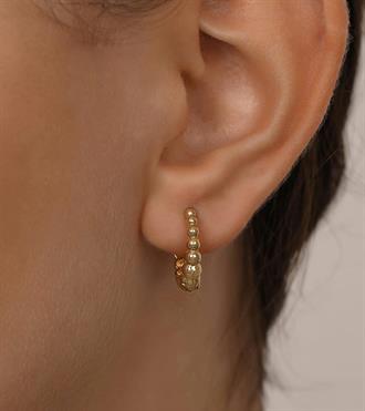 Süzme Top Top Halka Küpe