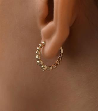 Süzme Top Top Halka Küpe