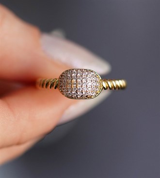 Taşlı Burgu Yüzük