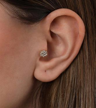 Taşlı Çiçek Piercing